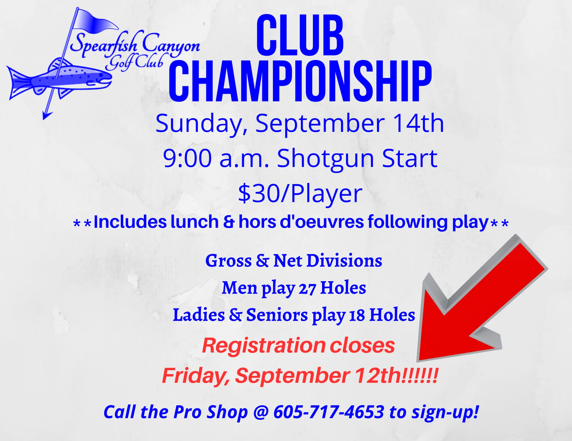 Club Championship Website Flyer